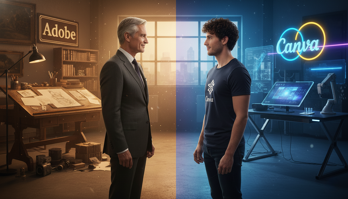 Canva Challenges Adobe&#8217;s Dominance and Shapes the Future of Creative Work | by Toni Maxx | Nov 2025